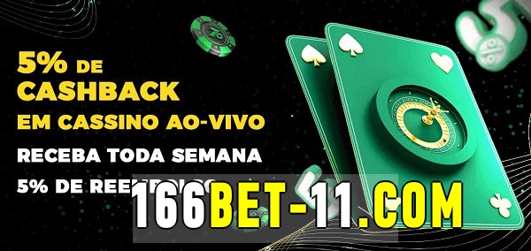 Promoções do cassino ao Vivo 166bet 
